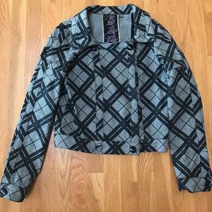 L.A.M.B. cropped moto jacket